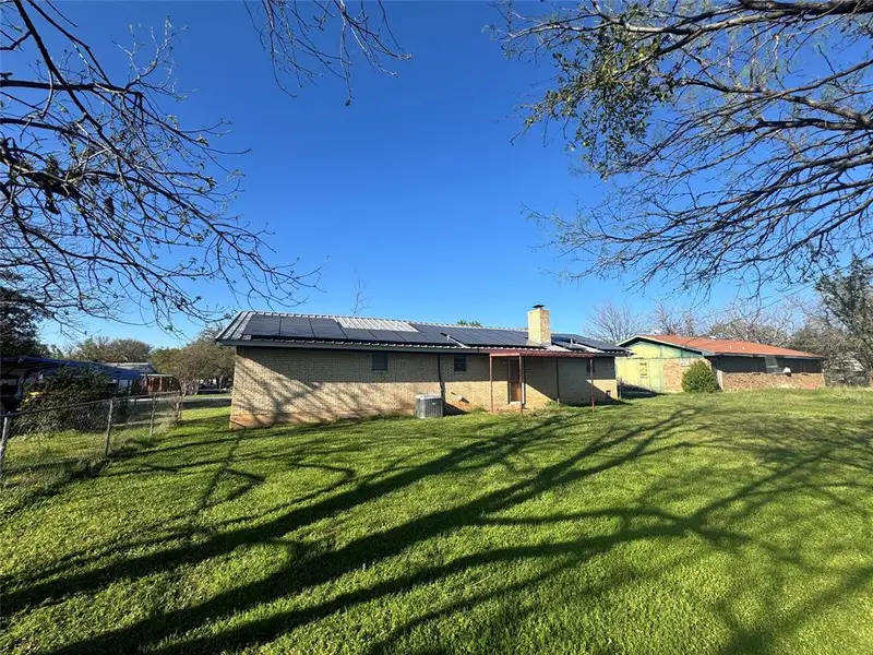 Exterior details and patio area of a home in , Brownwood (Image 15). Exterior details and patio area of a home in , Brownwood (Image 15).