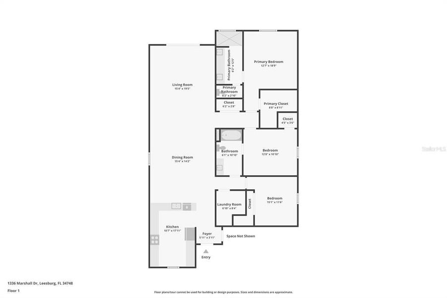 2D floor plan layout of this home in , Leesburg, FL (Image 4). 2D floor plan layout of this home in , Leesburg, FL (Image 4).
