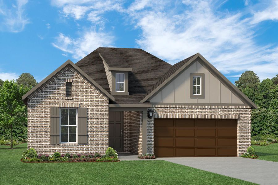 Representative exterior photo of a completed home built from the Patriot by Rockwell Homes in Creekside, Royse City, TX (Image 41). Representative exterior photo of a completed home built from the Patriot by Rockwell Homes in Creekside, Royse City, TX (Image 41).