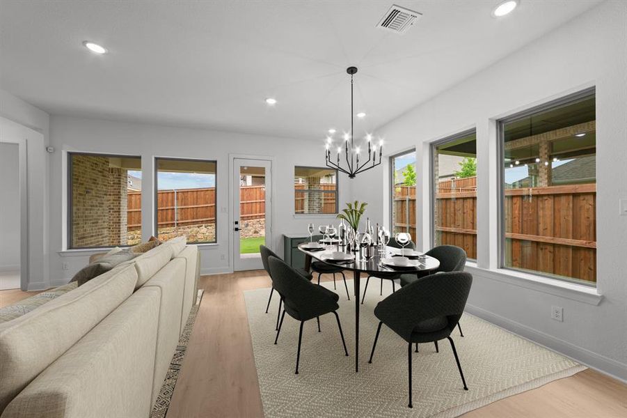 Furnished interior view inside a new home in South Pointe  Cottage Series, Mansfield (Image 10).