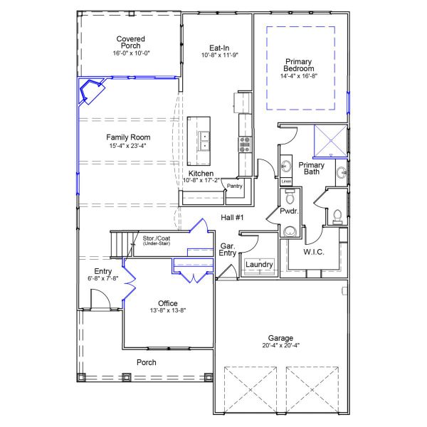2D floor plan layout of this home in Indigo at Abbey Preserve, Wilmington, NC (Image 3). 2D floor plan layout of this home in Indigo at Abbey Preserve, Wilmington, NC (Image 3).