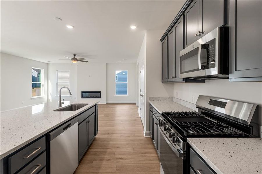 Furnished interior view inside a new home in Villas at Dawsonville, Dawsonville (Image 5).