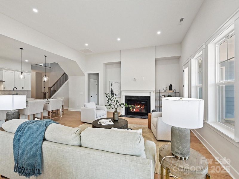 Furnished interior view inside a new home in Coventry Glen, Huntersville (Image 6). Furnished interior view inside a new home in Coventry Glen, Huntersville (Image 6).