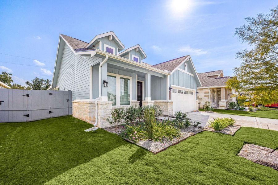 Lawn care and landscaping is handled by the HOA!