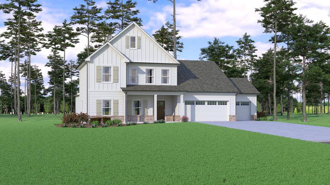 Image 10 representing the The Grant by Reliant Homes in Calgary Downs, Winder, GA.