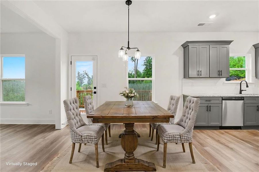 Furnished interior view inside a new home in Thunder Ridge, Dawsonville (Image 6).