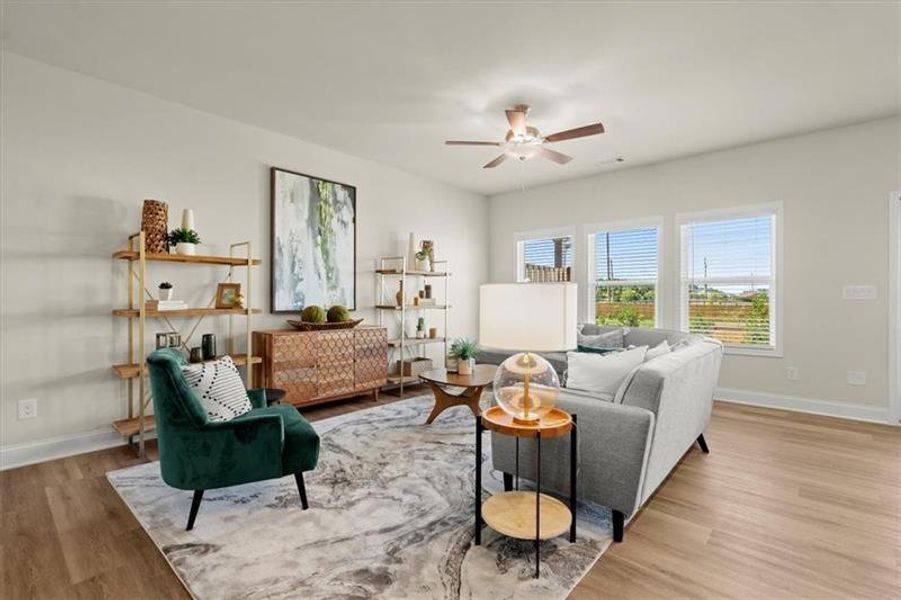 Furnished interior view inside a new home in , Dacula (Image 8).
