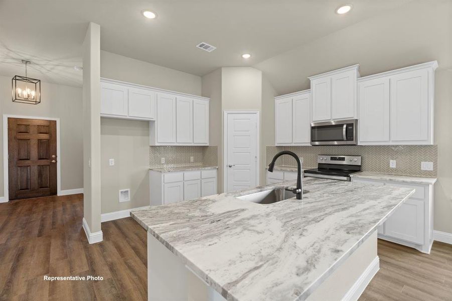 Furnished interior view inside a new home in , Springtown (Image 2).