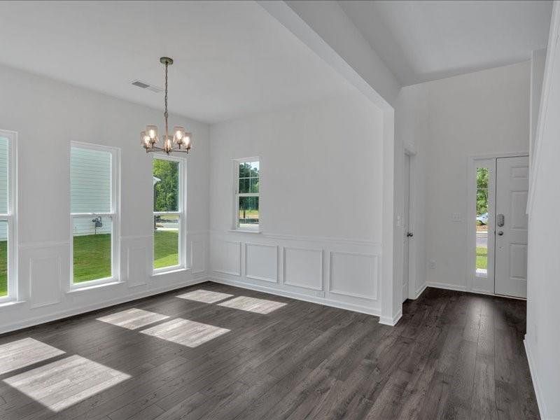 Spacious, unfurnished interior of a new home in The Overlook at Factory Shoals, Mableton (Image 7). Spacious, unfurnished interior of a new home in The Overlook at Factory Shoals, Mableton (Image 7).