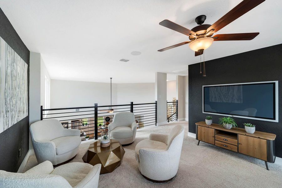 Furnished interior view inside a new home in Steed Landing, Texas City (Image 26).