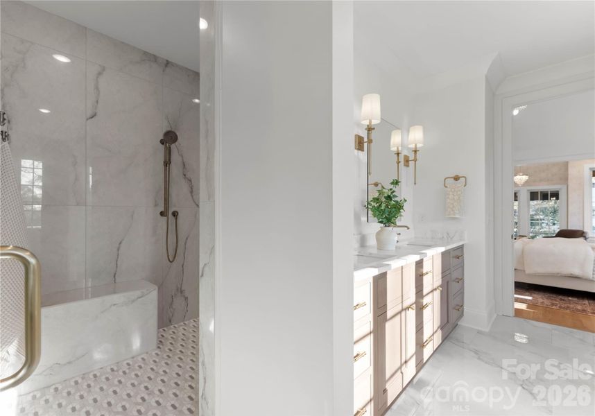 Furnished interior view inside a new home in , Charlotte (Image 33).