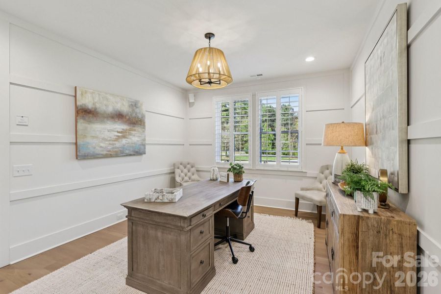 Furnished interior view inside a new home in , Weddington (Image 12).