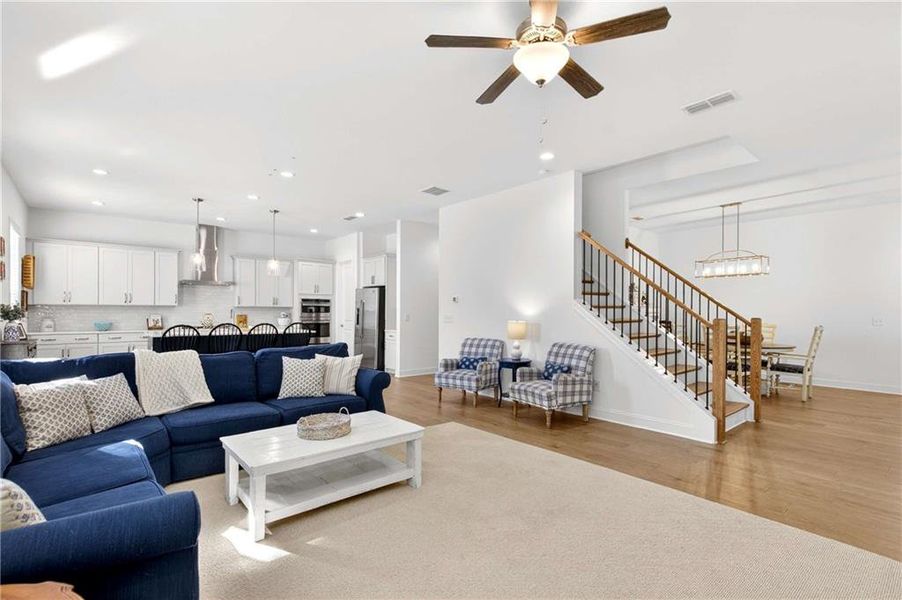 Furnished interior view inside a new home in East Harbor II at Chestatee, Dawsonville (Image 25).