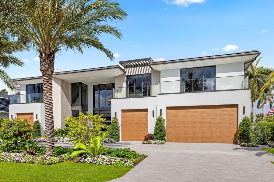 Front exterior of a new home in , Boca Raton, FL, highlighting curb appeal (Image 22).