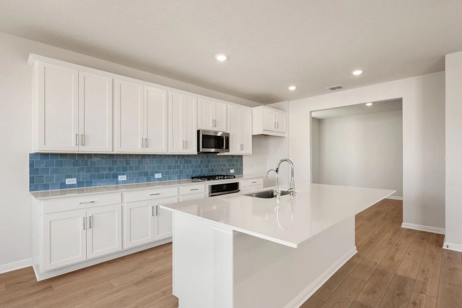 Furnished interior view inside a new home in Cannon Ranch, Dripping Springs (Image 6).