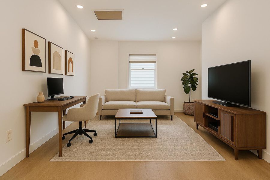 Furnished interior view inside a new home in , Ravenel (Image 29).
