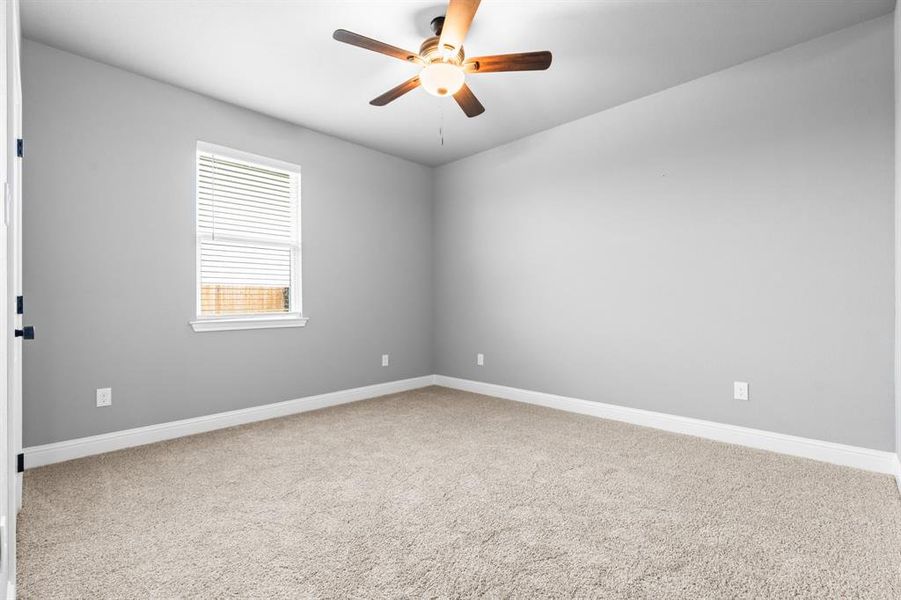 4th bedroom with ceiling fan. 4th bedroom with ceiling fan.