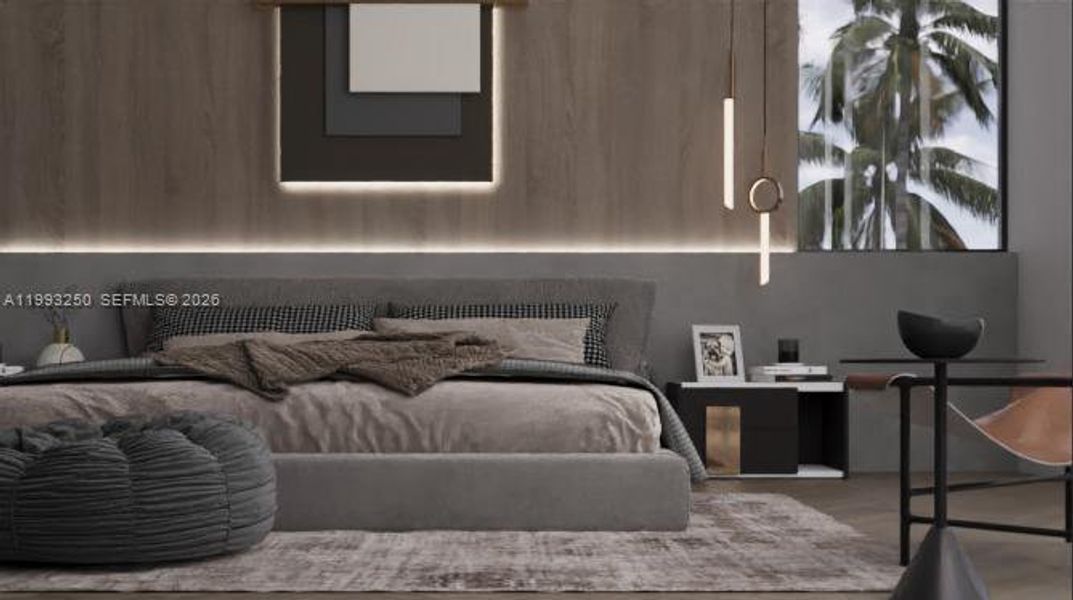 Furnished interior view inside a new home in , Fort Lauderdale (Image 14).