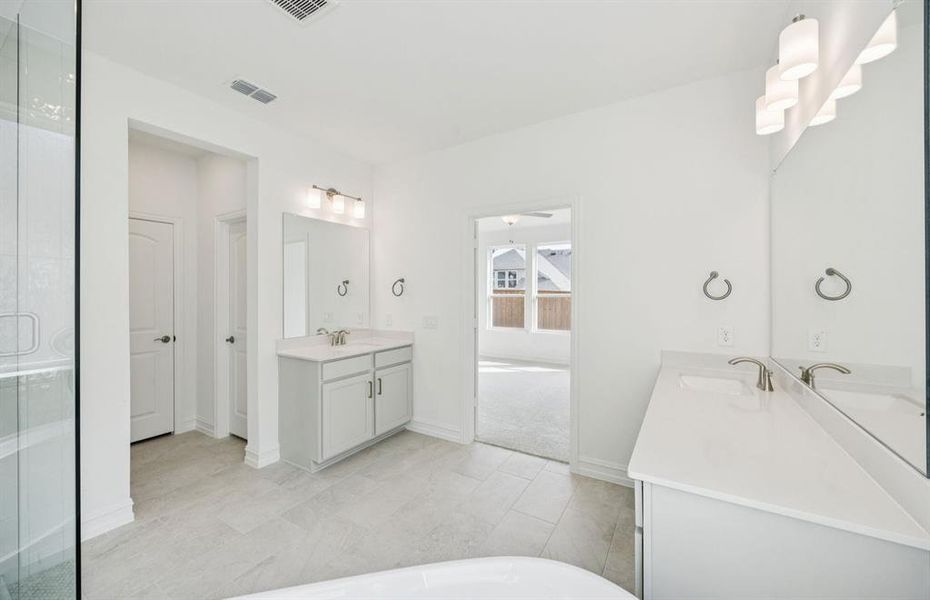Owner's bath with double vanity Owner's bath with double vanity