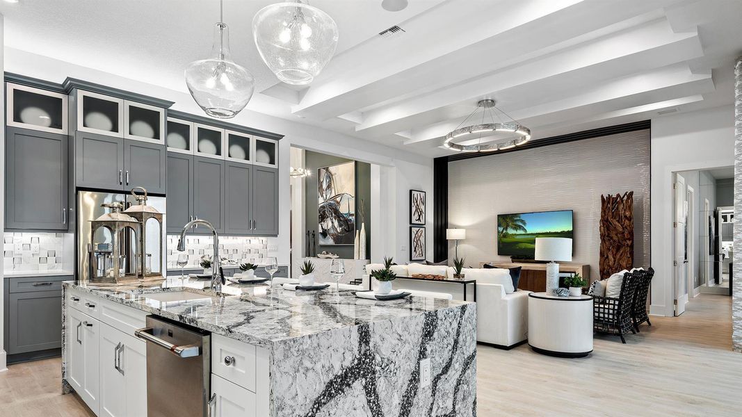 Furnished interior view inside a new home in Astor Creek Golf & Country Club, Port St. Lucie (Image 15).