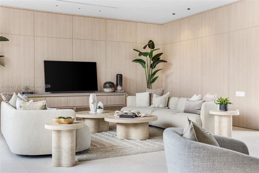 Furnished interior view inside a new home in , Miami Beach (Image 74).