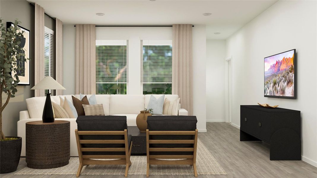 Furnished interior view inside a new home in , Elgin (Image 24).