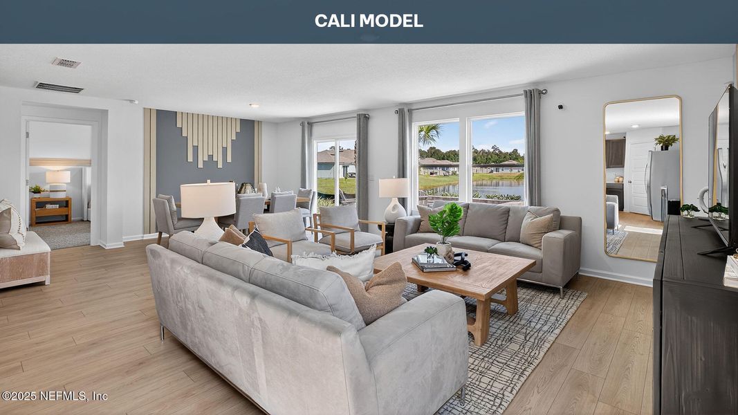 Furnished interior view inside a new home in Copes Landing, Jacksonville (Image 19).