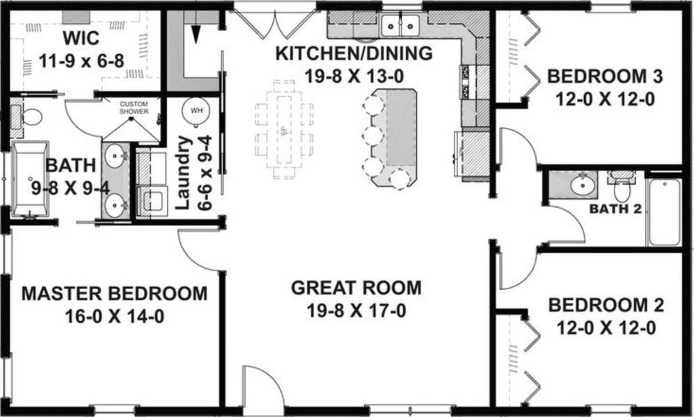 2D floor plan layout of this home in , Pineville, SC (Image 5). 2D floor plan layout of this home in , Pineville, SC (Image 5).