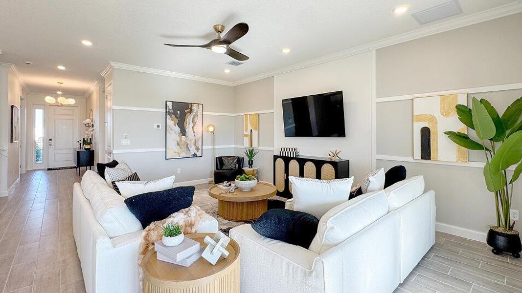 Furnished interior view inside a new home in Glynlea Country Club: The Pinehurst Collection, Port St. Lucie (Image 5).