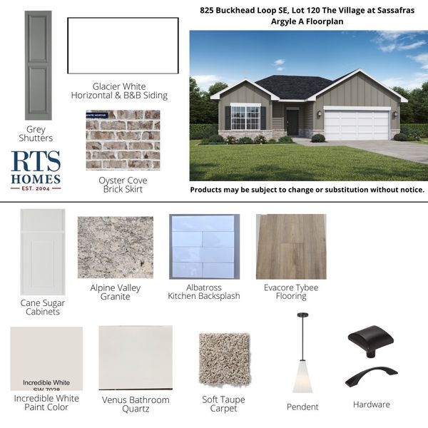 2D floor plan layout of this home in The Village at Sassafras, Allenhurst, GA (Image 3).