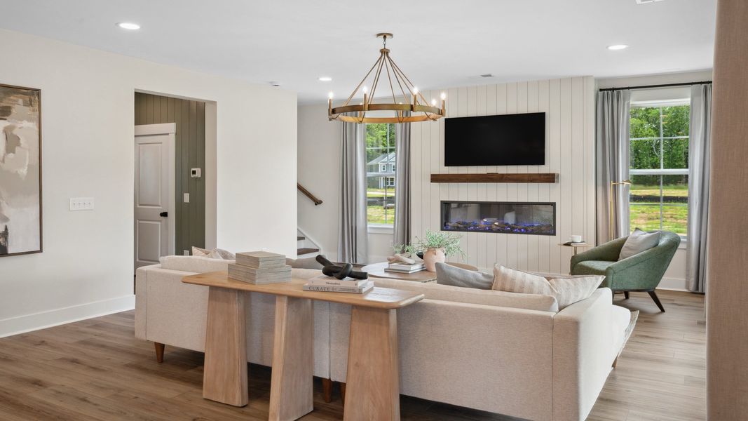 Representative furnished interior of a home built from the St. Helena by DRB Homes in Creekside at Andrews, Summerville (Image 12).