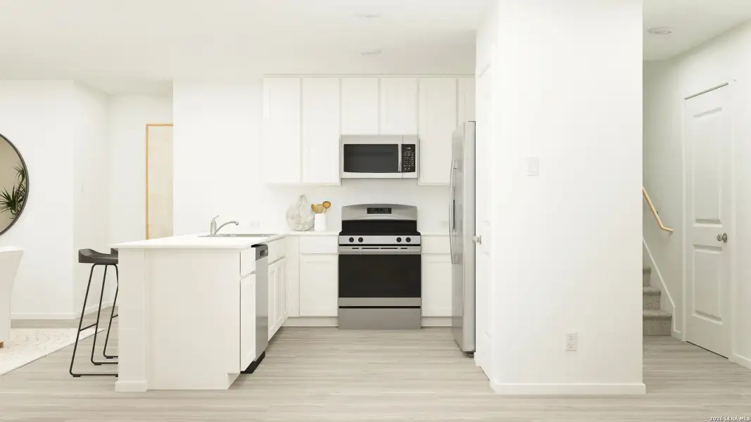 Furnished interior view inside a new home in Valle Sol, Von Ormy (Image 28).