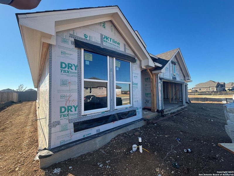 In-progress construction of a new home in Saddlebrook Ranch, Schertz, TX (Image 27).