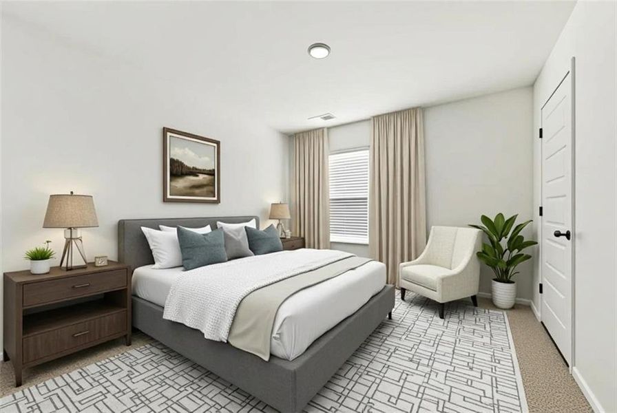 Furnished interior view inside a new home in Brooks Village, Dacula (Image 17).