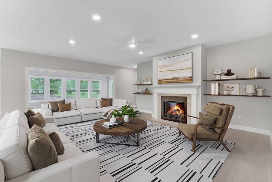 Representative furnished interior of a home built from the The Berkley by Forbes Capretto Homes in Cannon Woods, Clarence (Image 6).