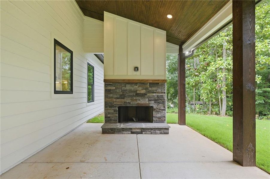 Exterior details and patio area of a home in , Canton (Image 27). Exterior details and patio area of a home in , Canton (Image 27).