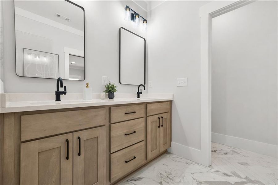 Furnished interior view inside a new home in , Atlanta (Image 44).