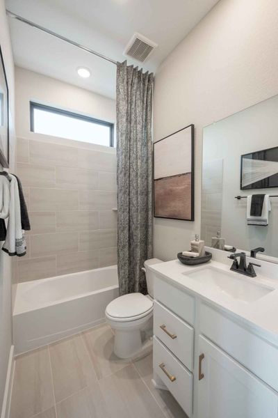 Representative furnished interior of a home built from the Barnhart by Tri Pointe Homes in Amethyst at Azalea Trails, Cypress (Image 41).