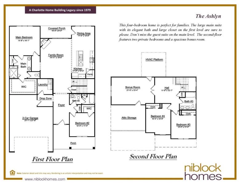 2D floor plan layout for the Ashlyn by Niblock Homes in Adalyn Park, Mooresville, NC (Image 3). 2D floor plan layout for the Ashlyn by Niblock Homes in Adalyn Park, Mooresville, NC (Image 3).