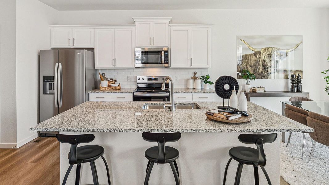 Representative furnished interior of a home built from the Finch by D.R. Horton in The Ridge at Lorson Ranch, Colorado Springs (Image 12).