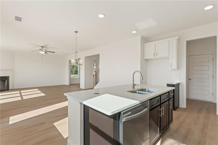 Furnished interior view inside a new home in Clark Farms, Flowery Branch (Image 6).