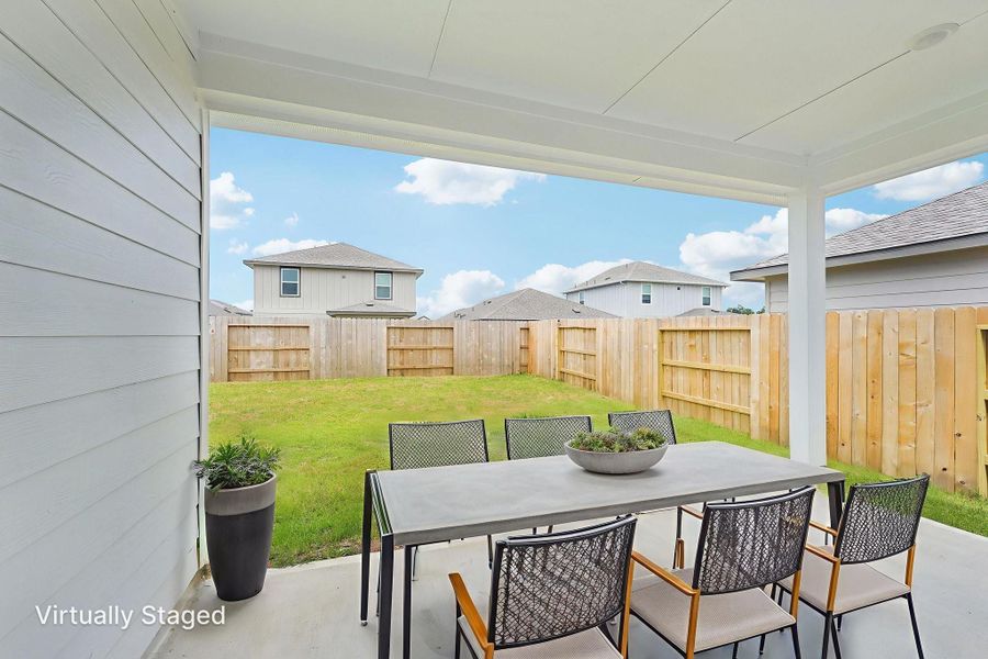 Furnished interior view inside a new home in Mavera, Conroe (Image 11). Furnished interior view inside a new home in Mavera, Conroe (Image 11).