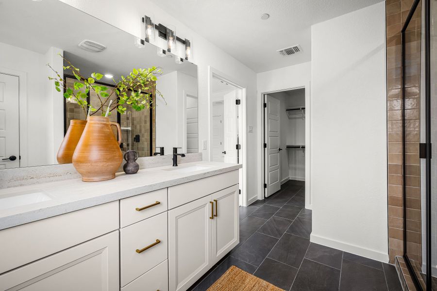 Representative furnished interior of a home built from the Waller by Pulte Homes in Monarch on Main, Round Rock (Image 30). Representative furnished interior of a home built from the Waller by Pulte Homes in Monarch on Main, Round Rock (Image 30).