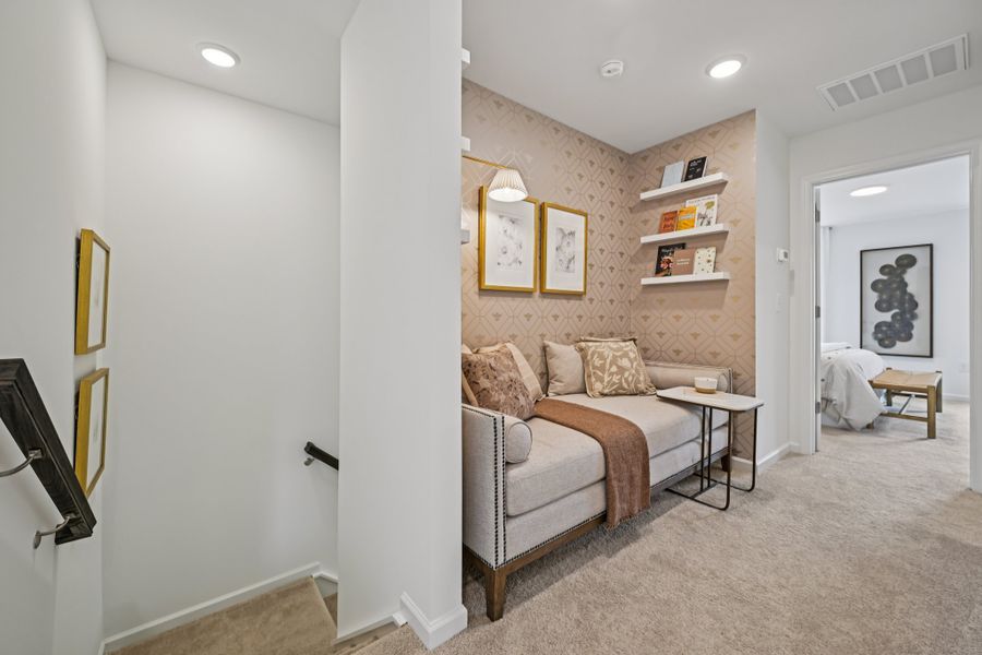 Representative furnished interior of a home built from the Camellia by Ashton Woods in Towns at Crescent Mills, Wilson's Mills (Image 21).