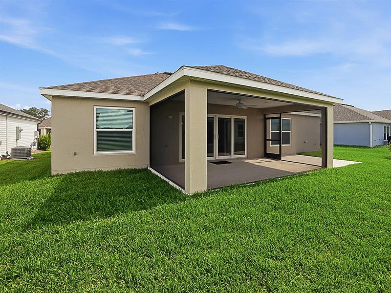 Exterior details and patio area of a home in , The Villages (Image 19). Exterior details and patio area of a home in , The Villages (Image 19).