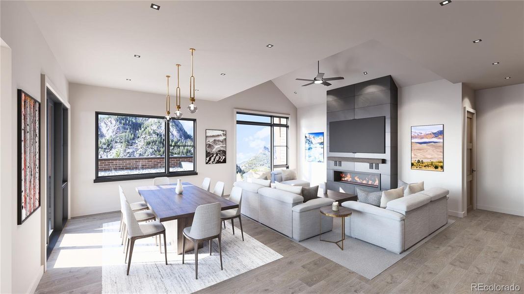 Rendering only. Actual finishes are selected by the buyer and layout varies throughout the residences.