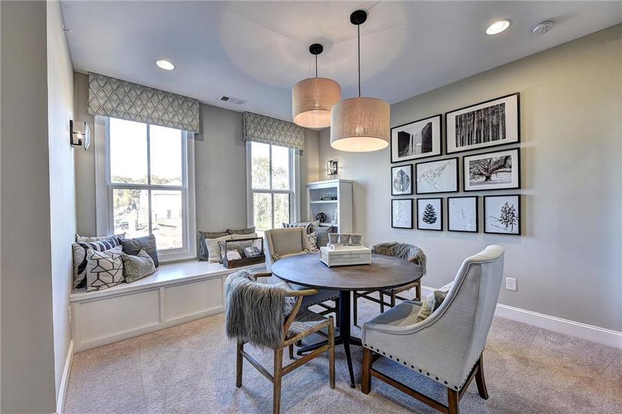 Furnished interior view inside a new home in Evanshire Townhomes, Duluth (Image 10).