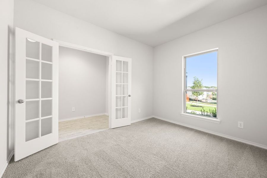 Front exterior of a new home in Stone Eagle, Azle, TX, highlighting curb appeal (Image 2). Front exterior of a new home in Stone Eagle, Azle, TX, highlighting curb appeal (Image 2).