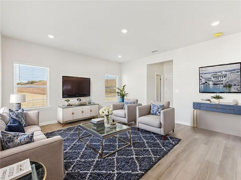 Furnished interior view inside a new home in Preserve at Mountain Creek, Pendergrass (Image 3).