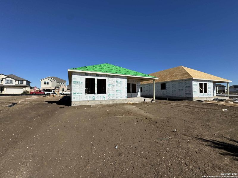 In-progress construction of a new home in Enclave at Hennersby Hollow 50's, San Antonio, TX (Image 11).